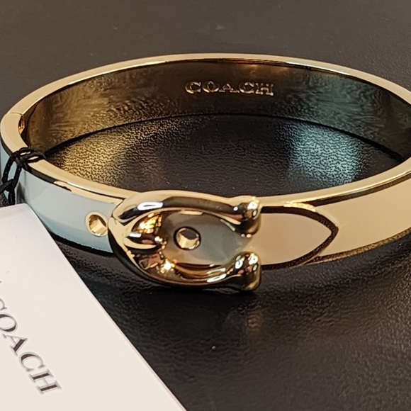 COACH Signature C-Buckle
Bangle - Gold-tone & color Chalk Enamel - Picture 6 of 15